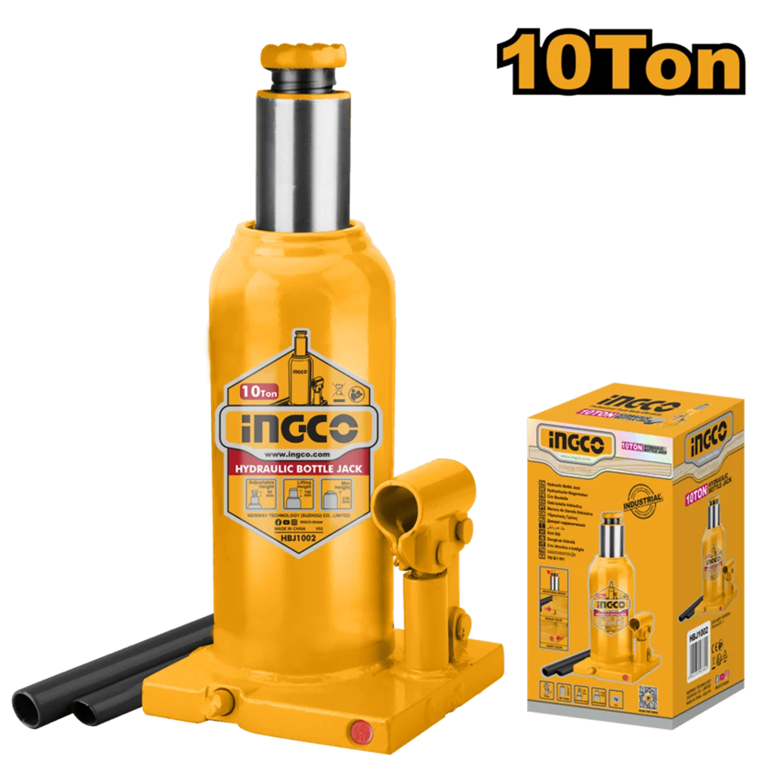 Ingco Hydraulic bottle jack 10ton HBJ1002