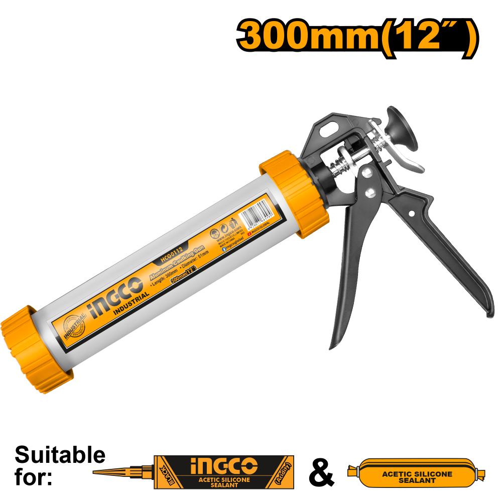 Ingco Aluminum caulking gun 12" HCG0112
