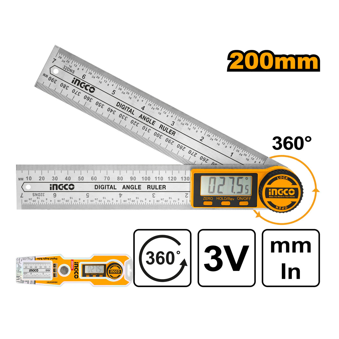 Ingco Digital angle ruler  HDAR20701