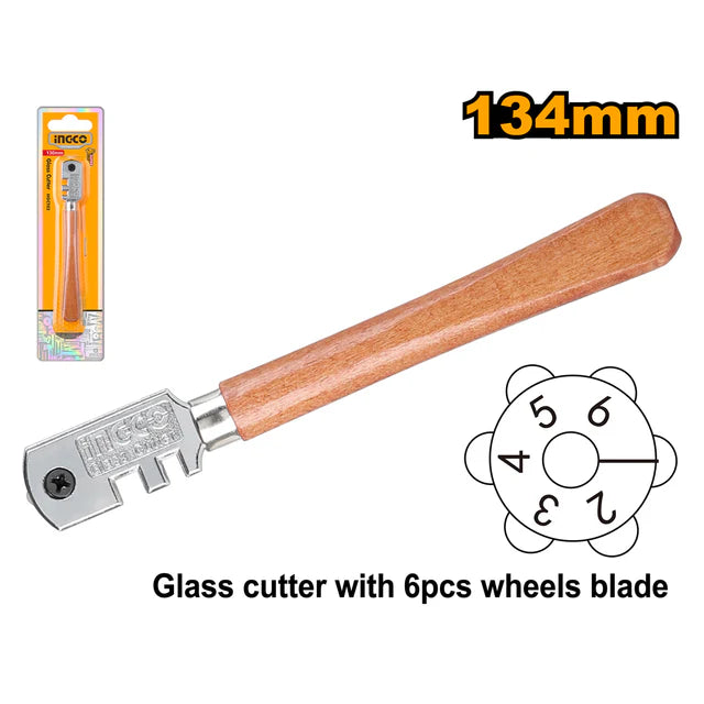 Ingco Glass cutter 6pcs HGCT02