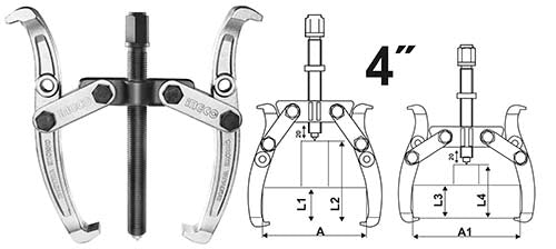 Ingco Two jaws puller 4" HGP08024