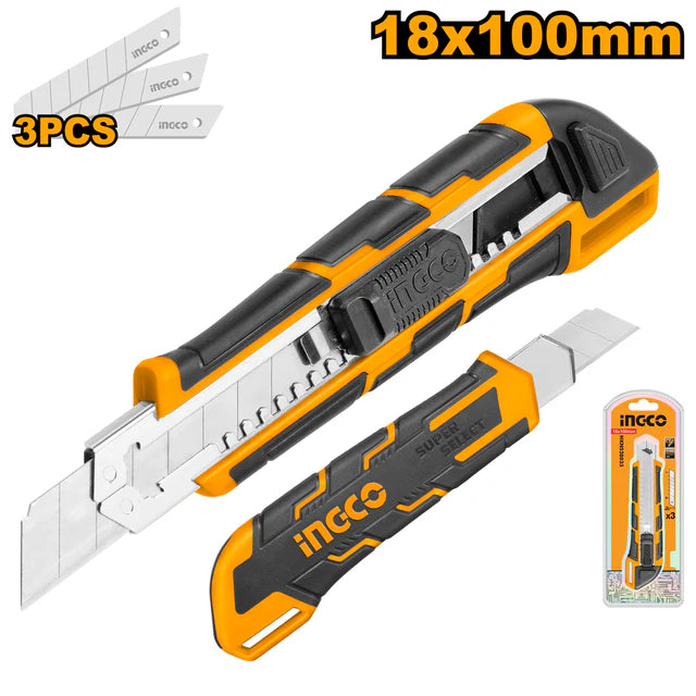 Ingco Snap-off blade knife 18*100mm HKNS28035