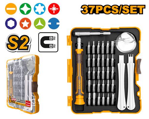 Ingco 37 Pcs precision screwdriver set  HKSDB0378