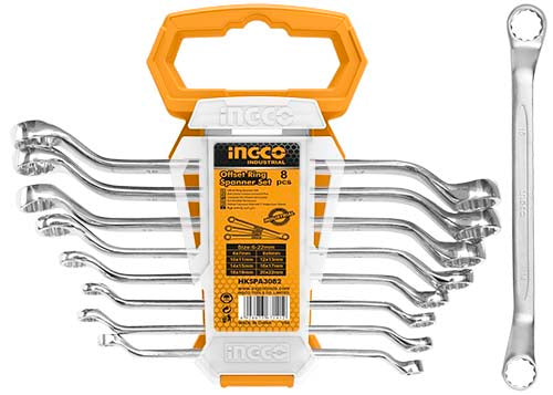 Ingco 8Pcs Offset ring spanner set  HKSPA3088