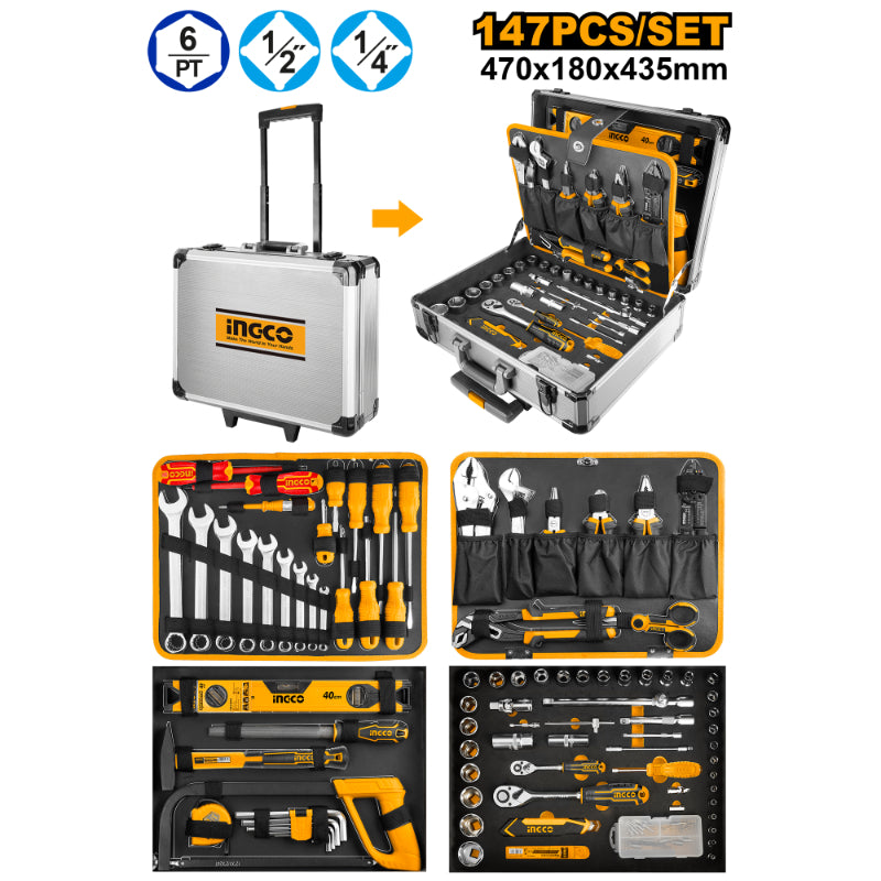Ingco 147 Pcs handtools set  HKTHP21471