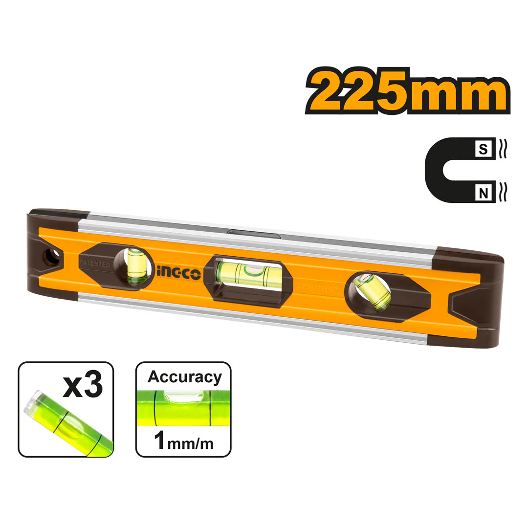 Ingco Mini spirit level 225mm HMSL01030