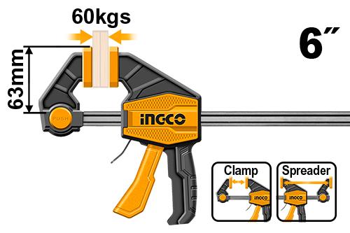 Ingco Quick bar clamp 63*150mm HQBC01601