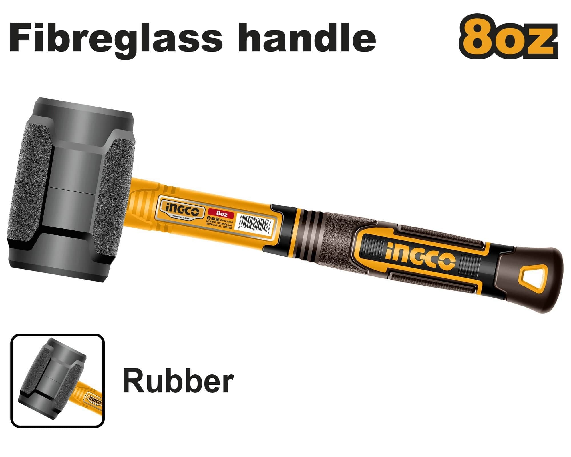 Ingco Rubber hammer 220g HRUH8808