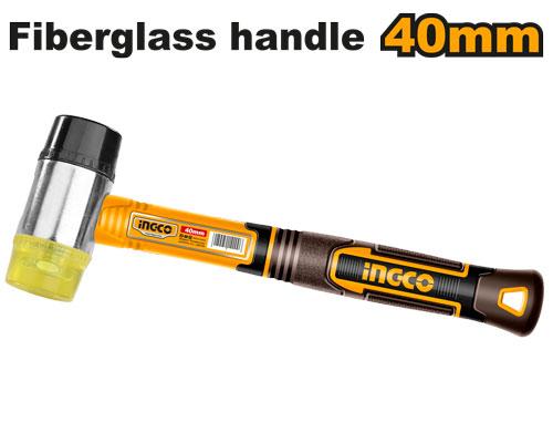 Ingco Rubber and plastic hammer 40mm HRUH8940
