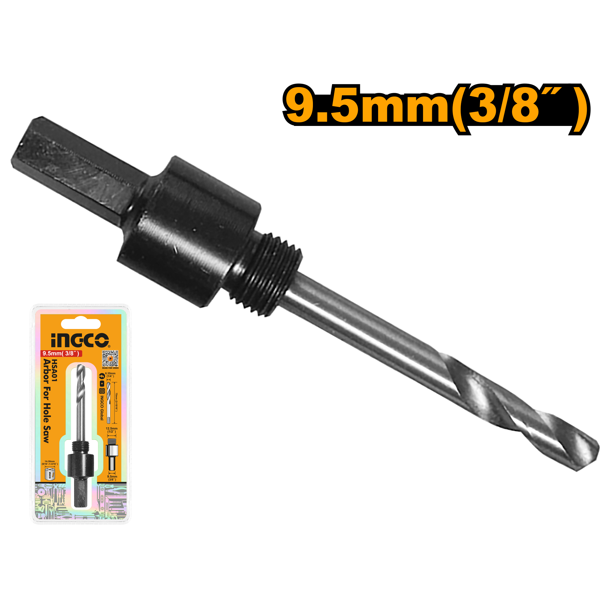 Ingco Arbor for hole saw 14mm-30mm HSA01