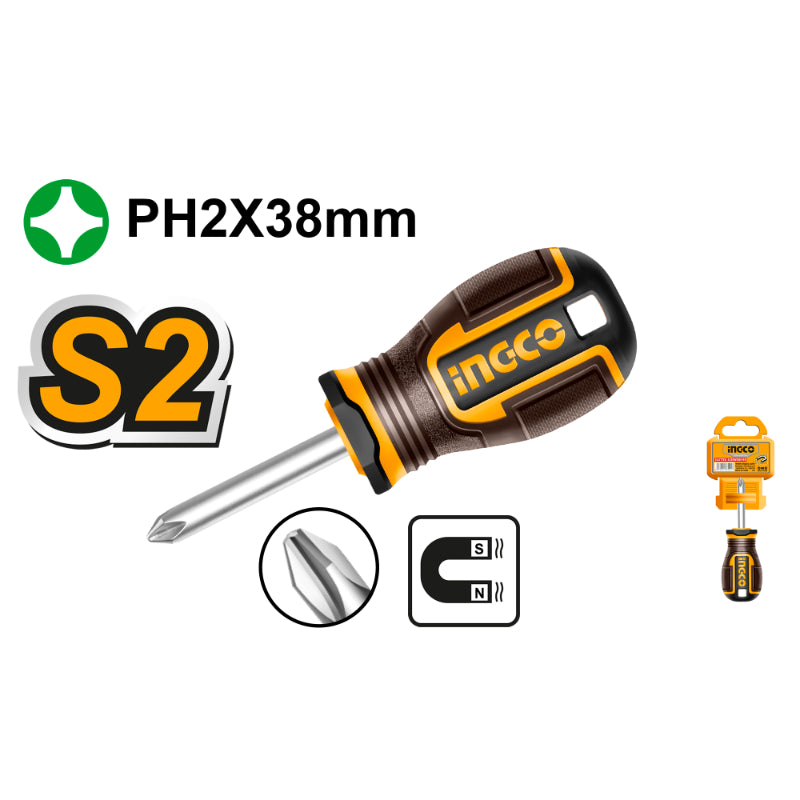 Ingco Phillips screwdriver 38MM/PH2 HSDPH2038