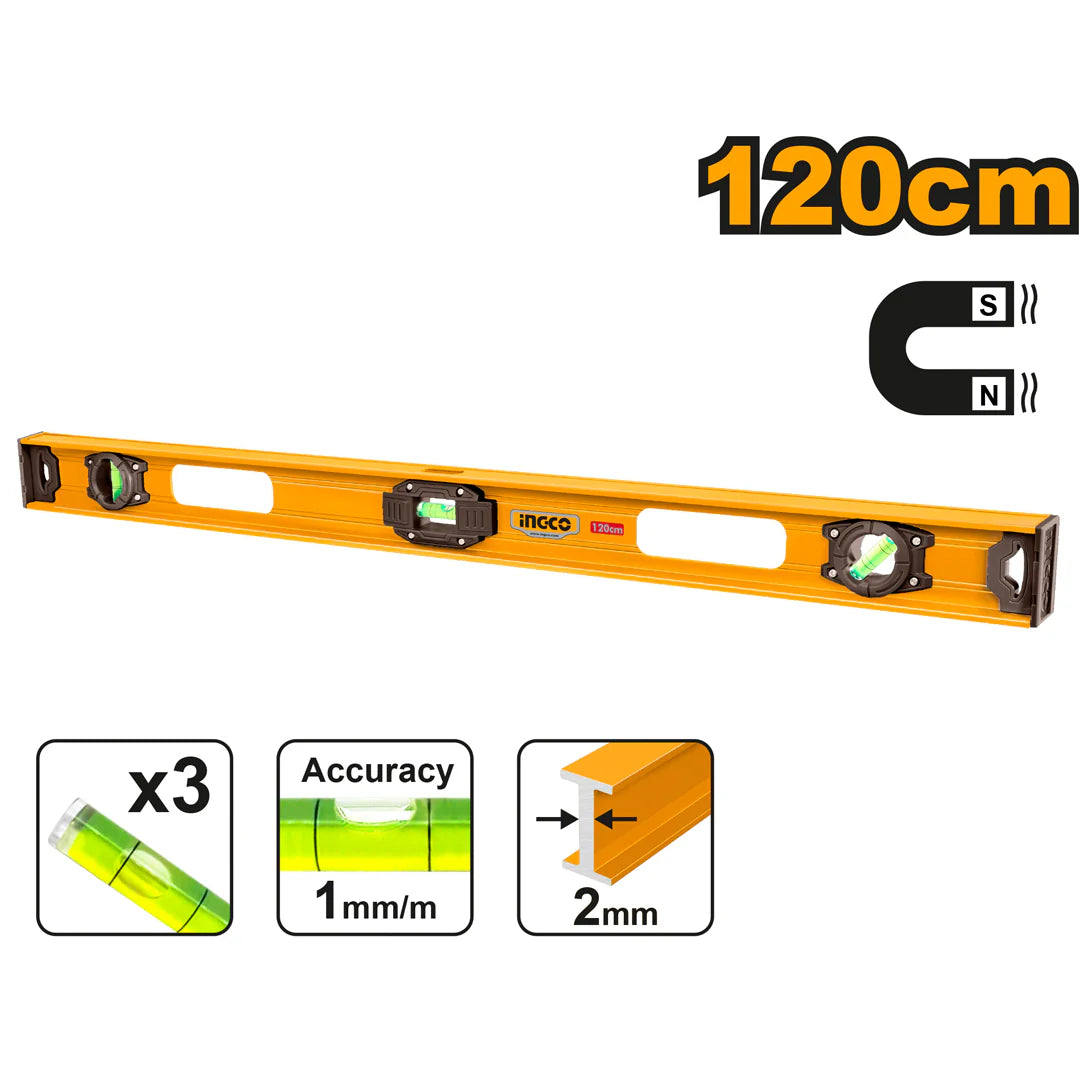 Ingco Spirit level 120cm HSL28120