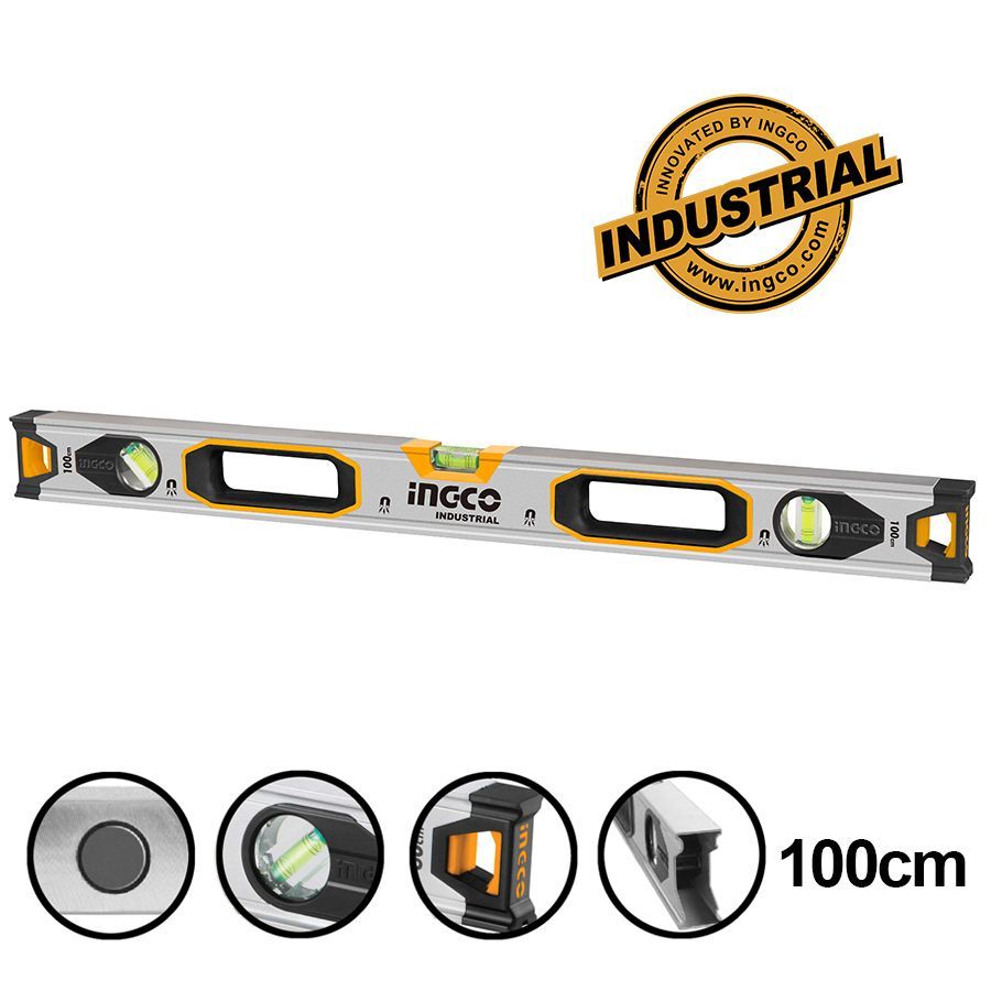 Ingco Spirit level with powerful magnets 100cm HSL38100M