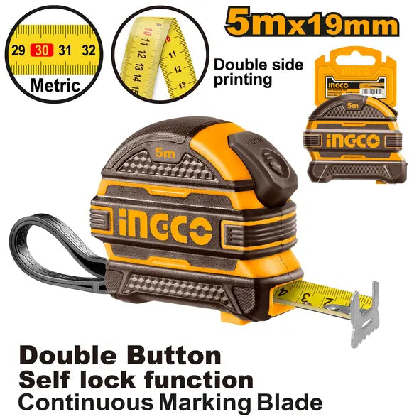 Ingco Steel measuring tape 5*19mm HSMT08519