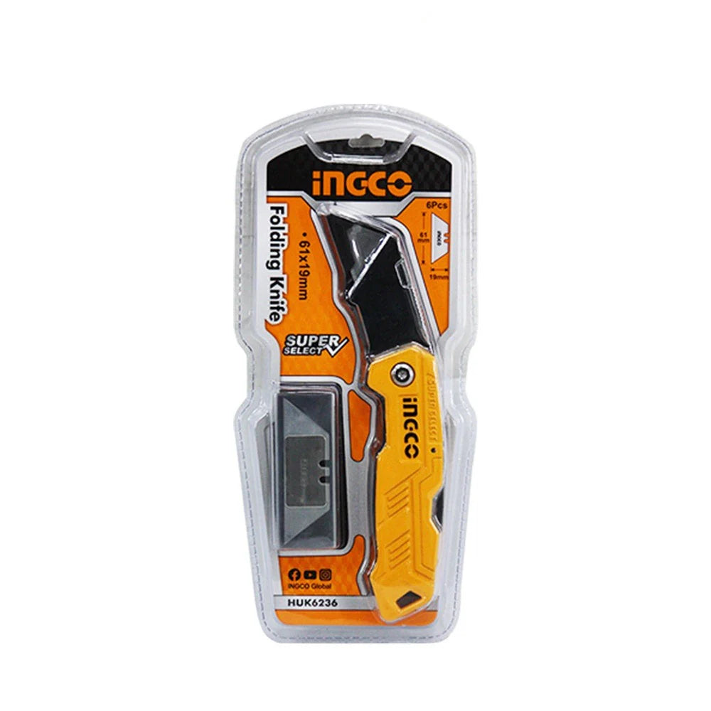 Ingco Folding knife 5pcs HUK6236