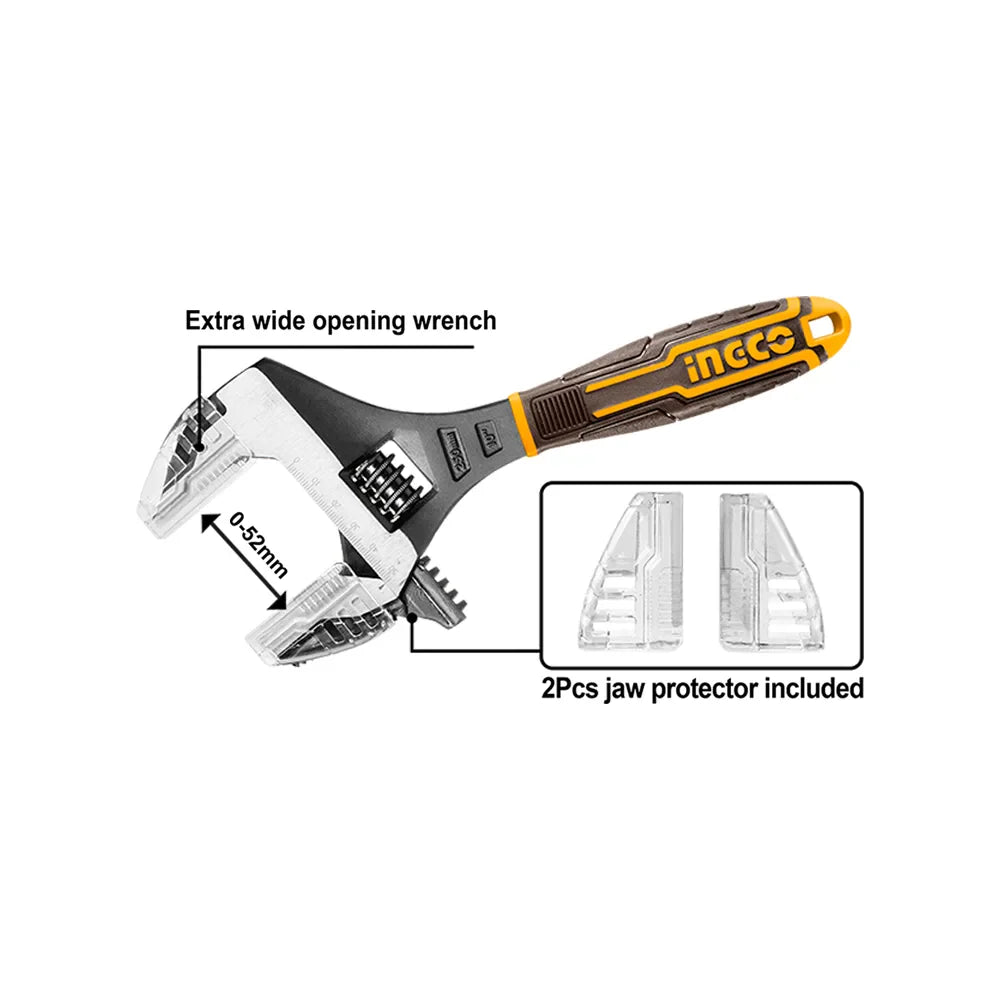 Ingco 2 IN 1 adjustable wrench HADWG0810