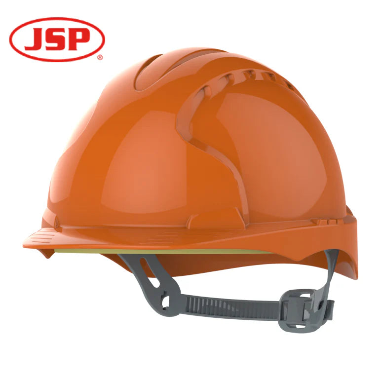 JSP EVO®2 Safety Helmet – Slip Ratchet – Non-Ventilated ORANGE
