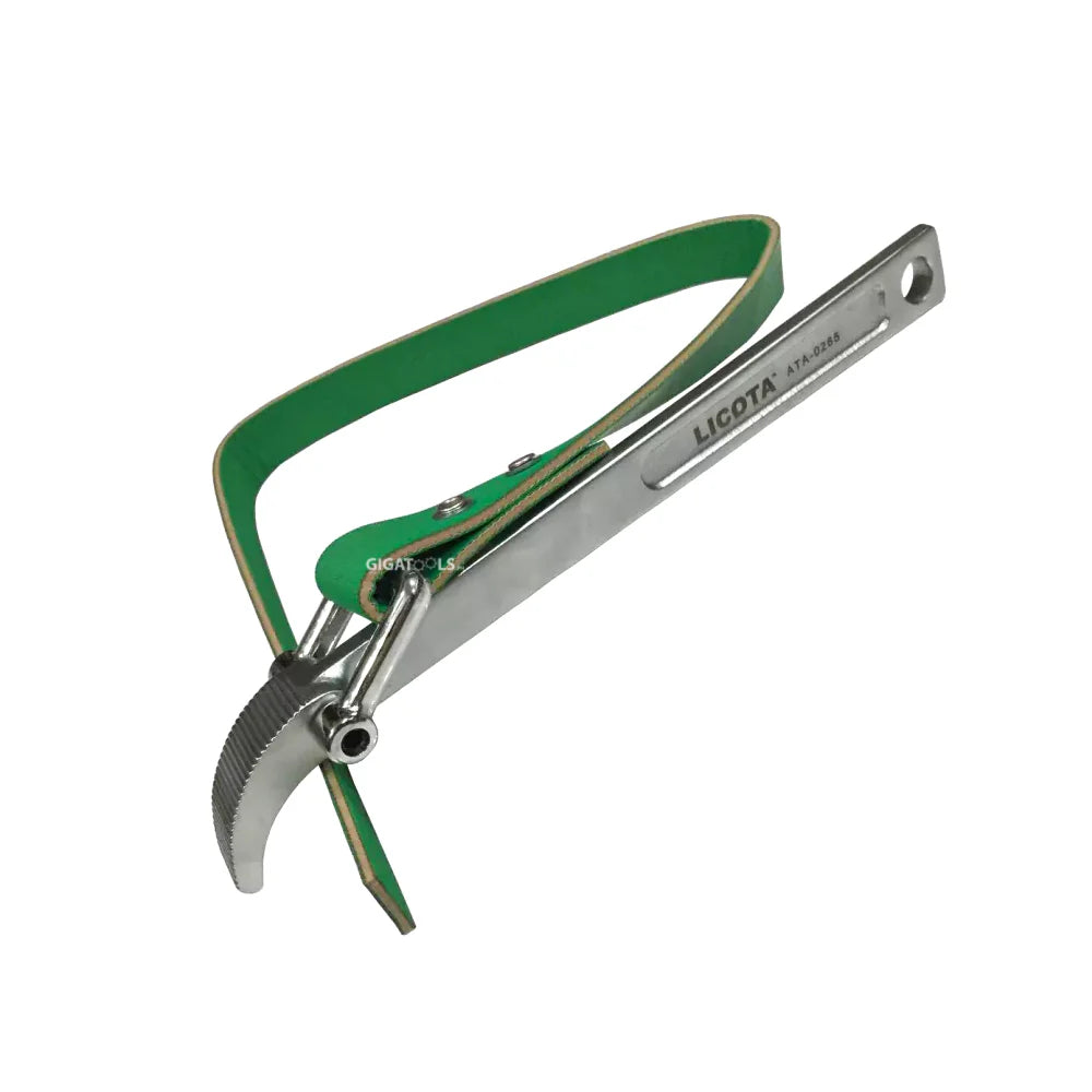 LICOTA MADE IN TAIWAN STRAP WRENCH, GREEN STRAP, SIZE: 25~160mm