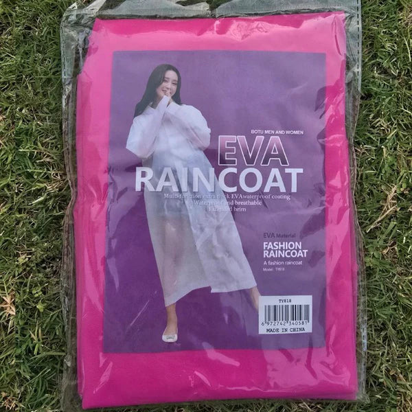 High Quality 100% Waterproof Adults Raincoat Outdoor Worker Safety Hooded Rain Coat - Pink