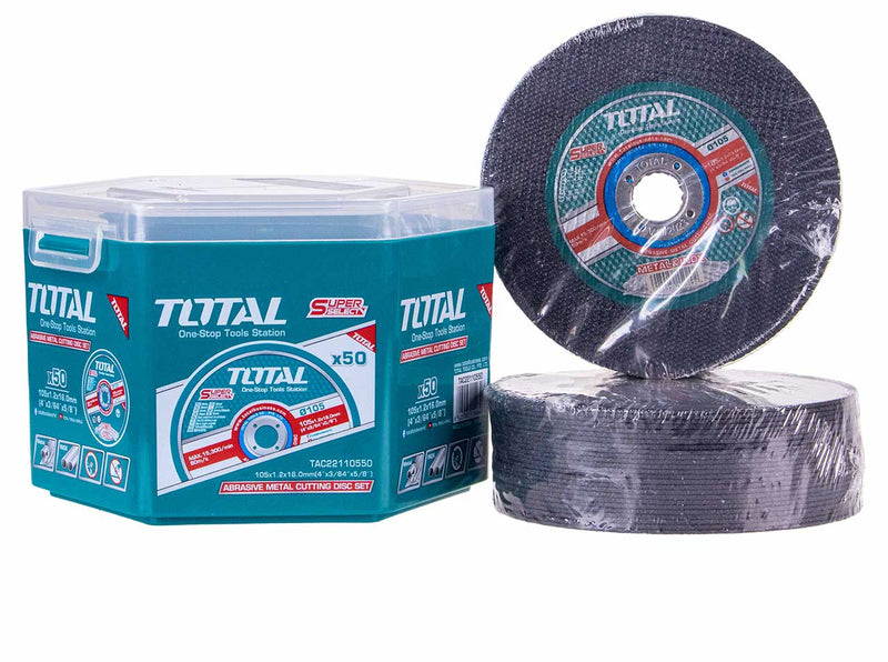 Total Abrasive metal cutting disc set TAC22110550