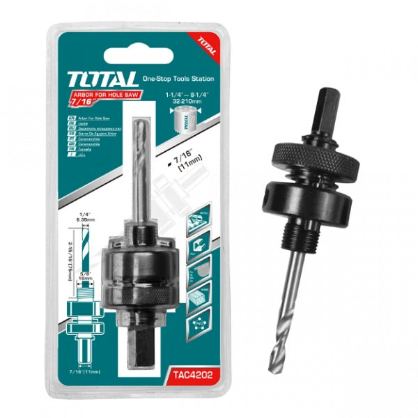 Total Arbor for hole saw 7/16" TAC4202