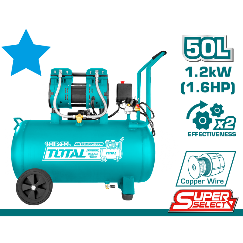 Total Air compressor 1200W 50L TCS1120508