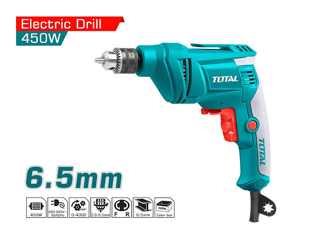 Total Electric drill 450W 6.5mm TD4506