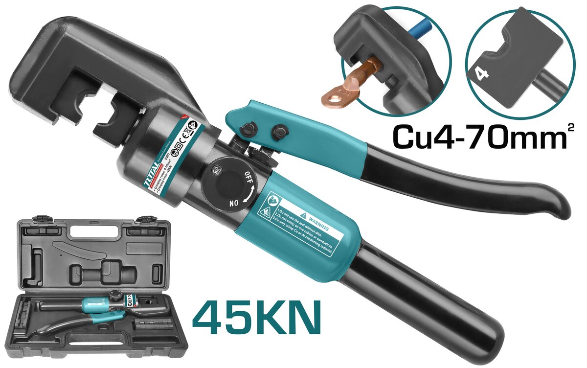 Total Hydraulic crimping tool 45Kn THCT070