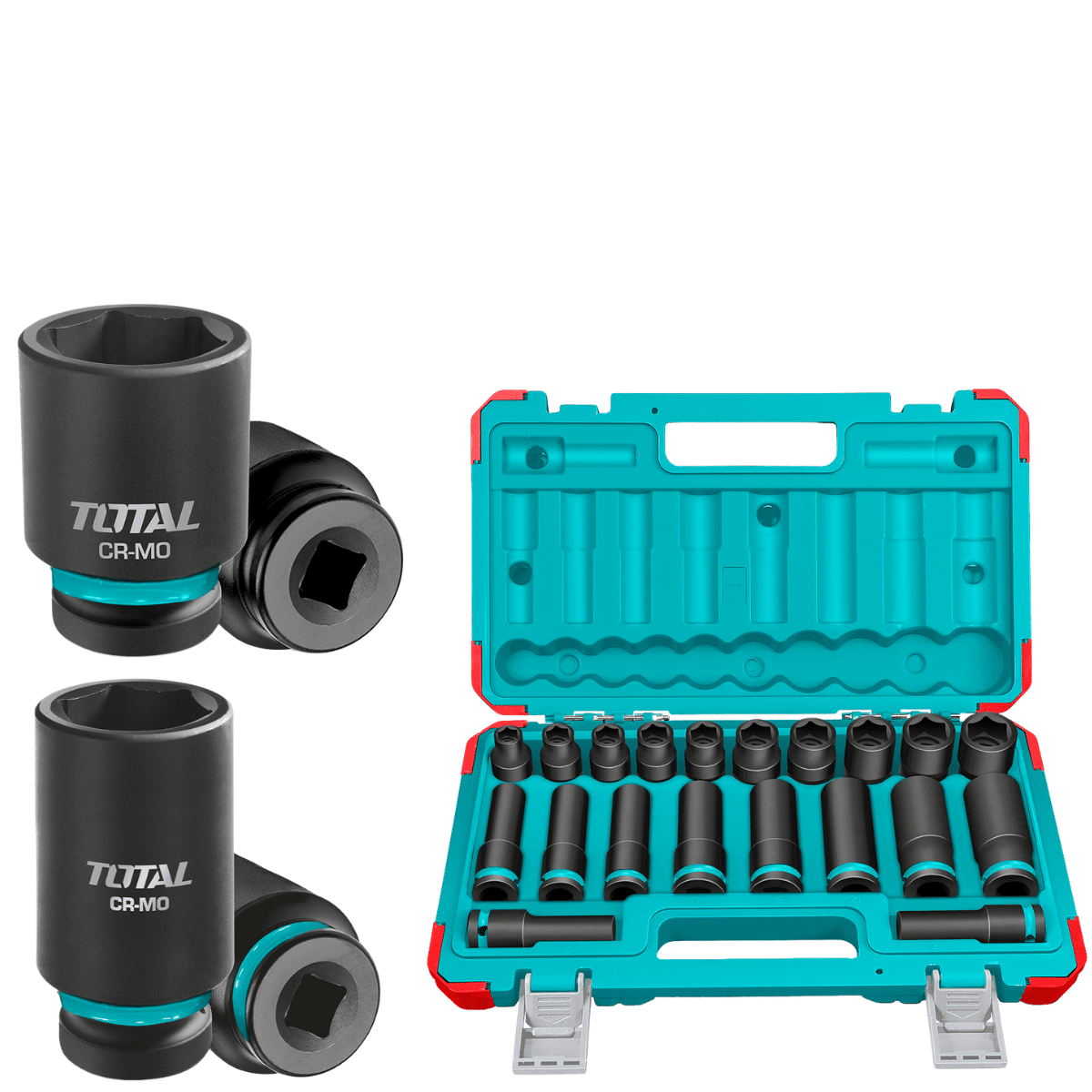 Total 20 Pcs 1/2"Dr. Impact socket set THKISD12203L