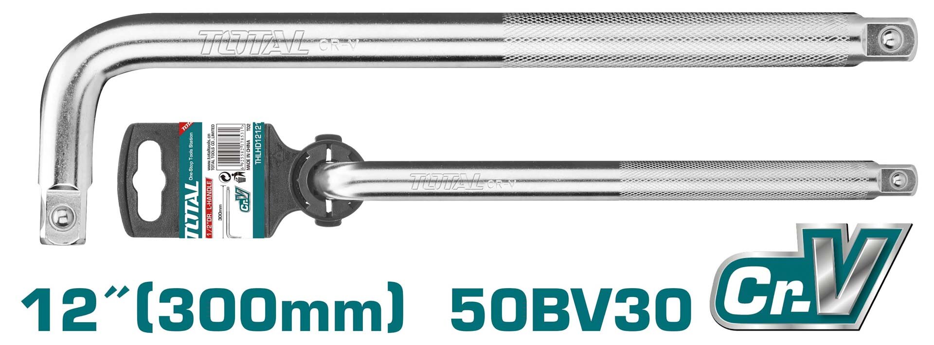 Total 1/2" DR.L-Handle 12" THLHD12121