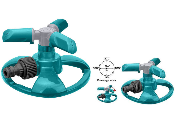 Total Plastic 3 Arm Rotatory Sprinkler THPS23602