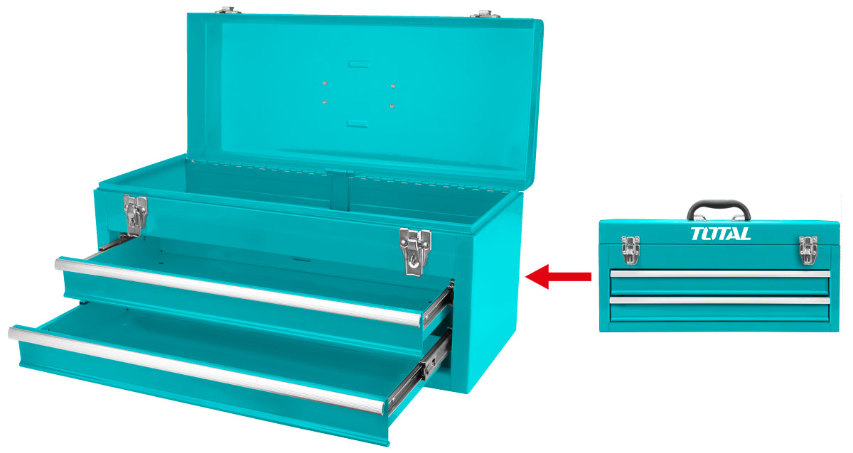 Total Tools Rack Total Drawer portable tool box 2 Drawers THPTC202