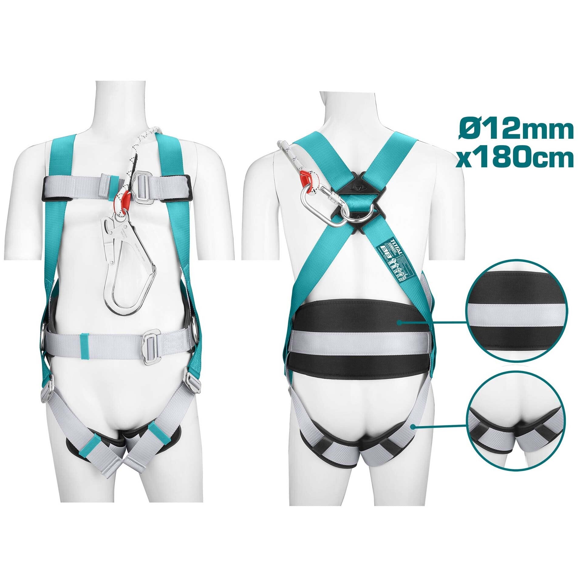 Total Safety harness 3 attachment points THSH501806