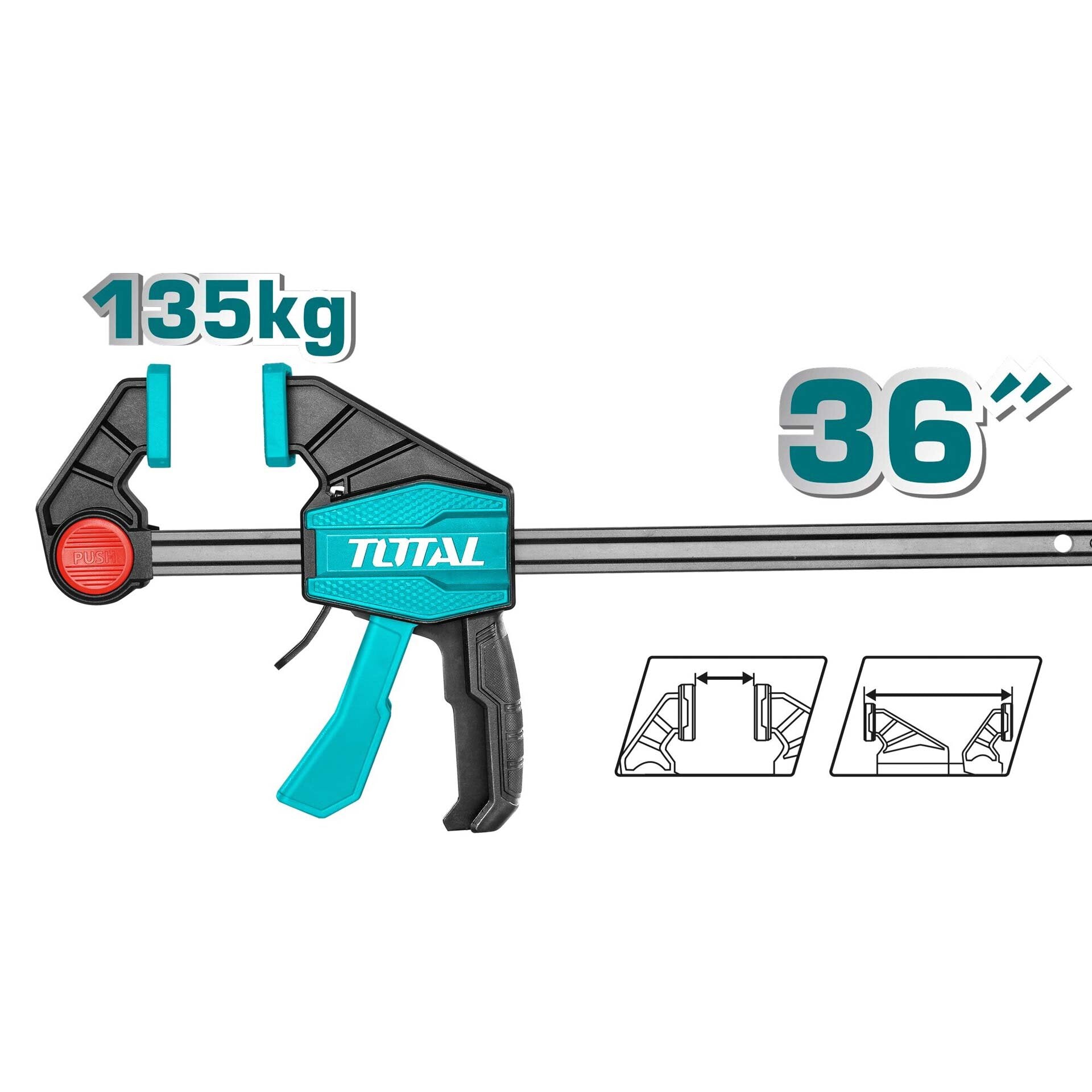 Total Quick bar clamps 80X 900mm THT1346803