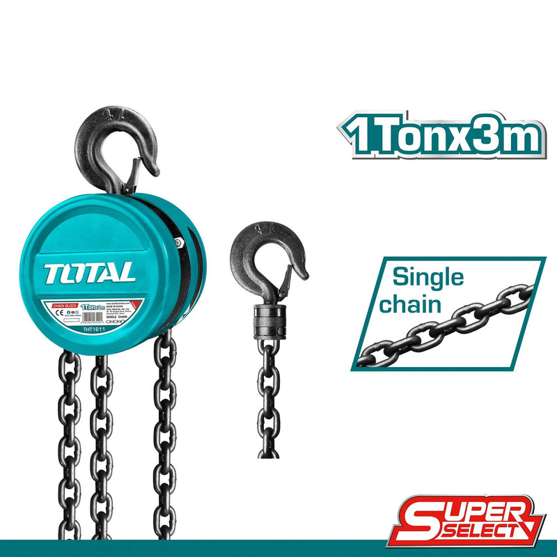 Total Chain block 1 Ton THT1611