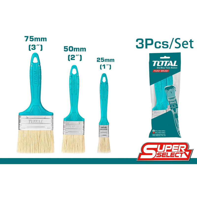 Total 3pcs paint brush set THT8450301