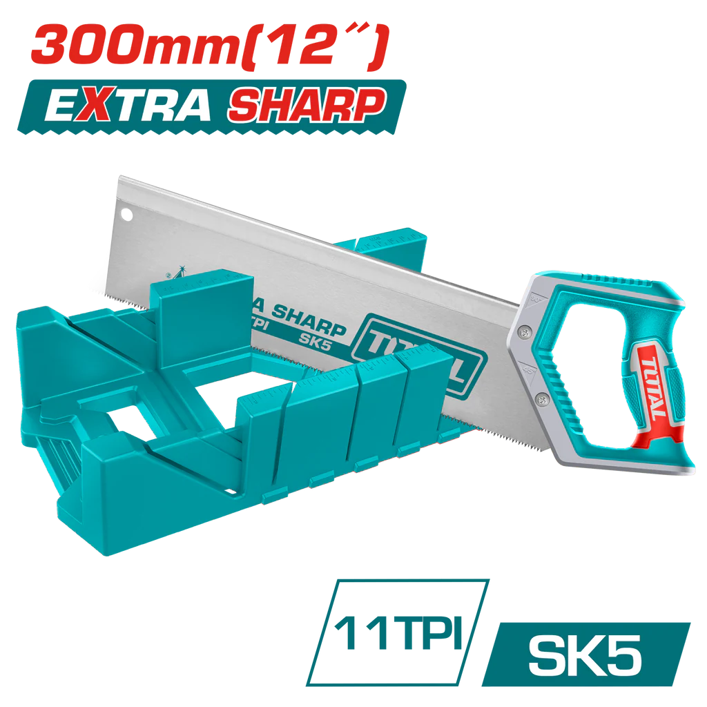 Total Mitre box and back saw set THTK591282