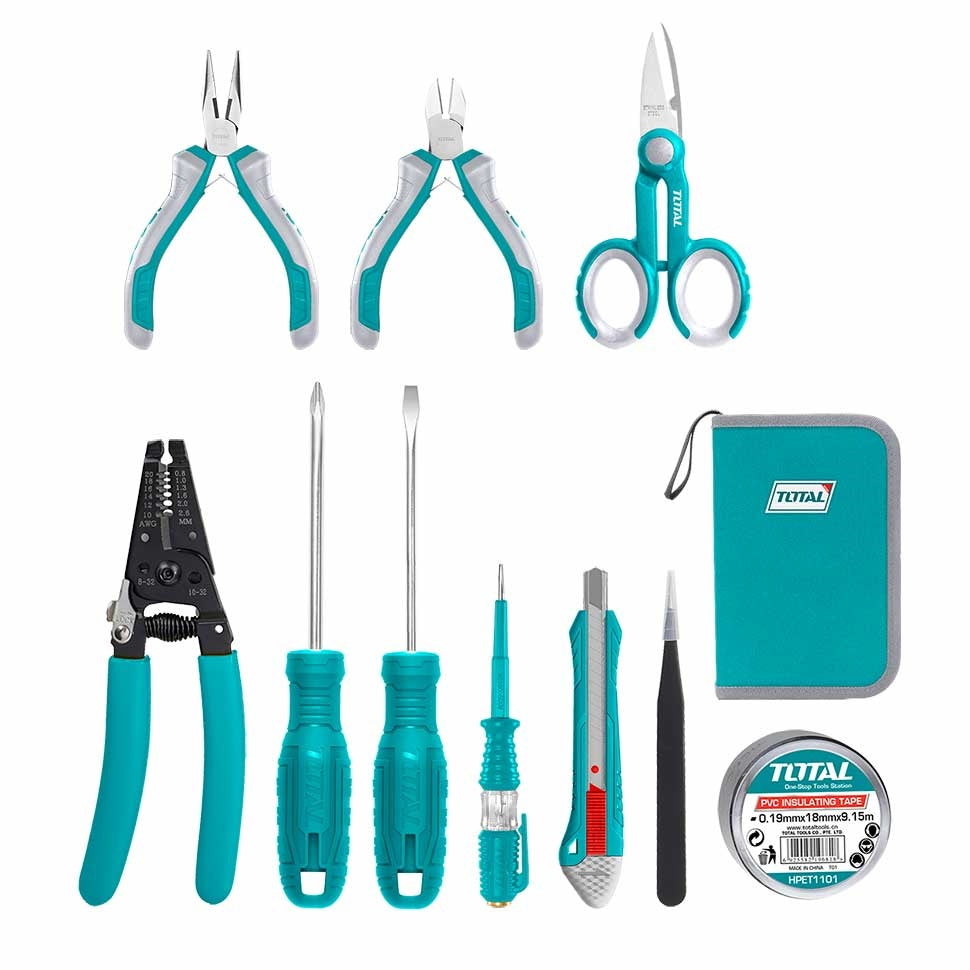 Total 11Pcs Electricians Tools Set TKETS0111
