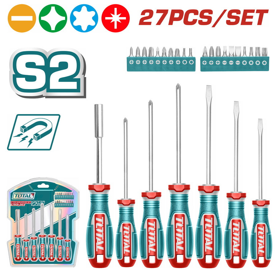 Total 27 Pcs Screwdriver set TKSDS2726