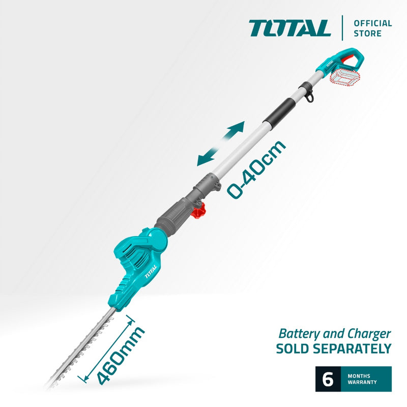 Total Lithium-Ion pole hedge trimmer 20V 460mm TPHT201601