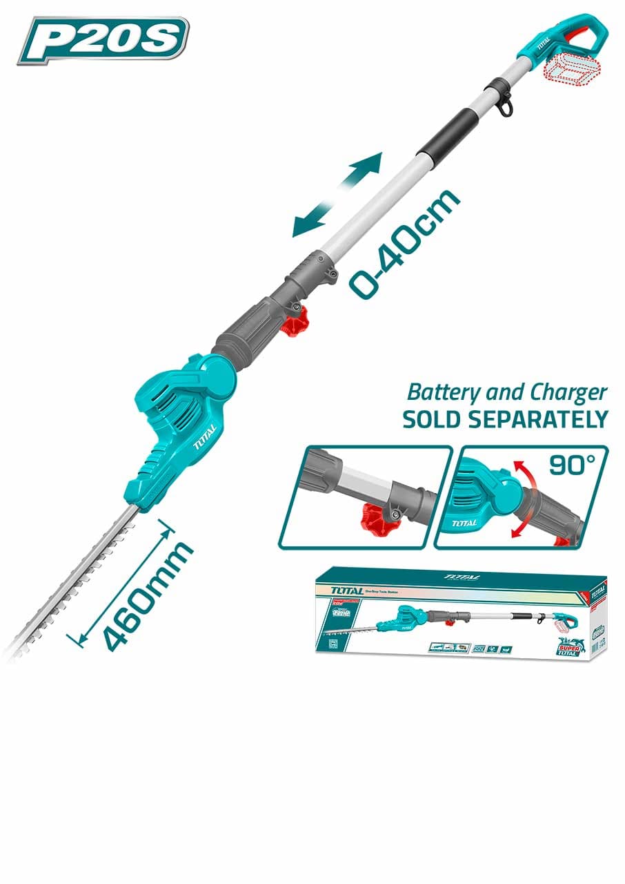 Total Lithium-Ion pole hedge trimmer 20V 460mm TPHT201601
