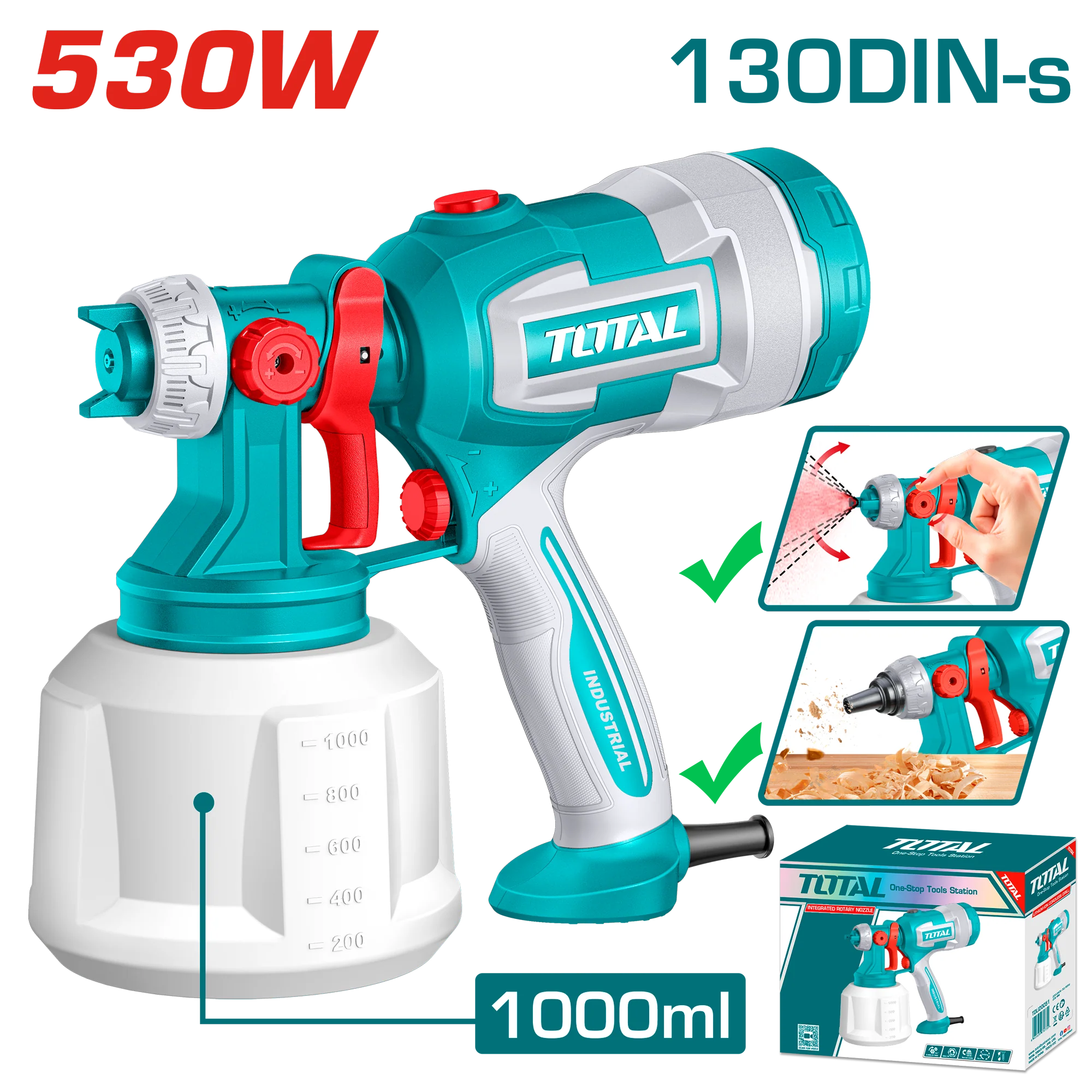 Total Spray gun 530W TT4506