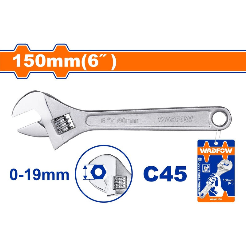 WADFOW Adjustable wrench 6 Inch WAW1106
