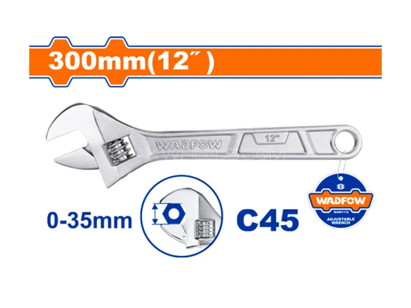 WADFOW Adjustable wrench 12 Inch WAW1112