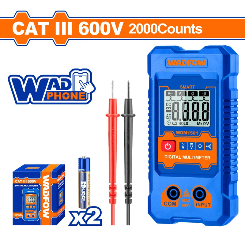 WADFOW Digital multimeter 2000 Counts WDM1501