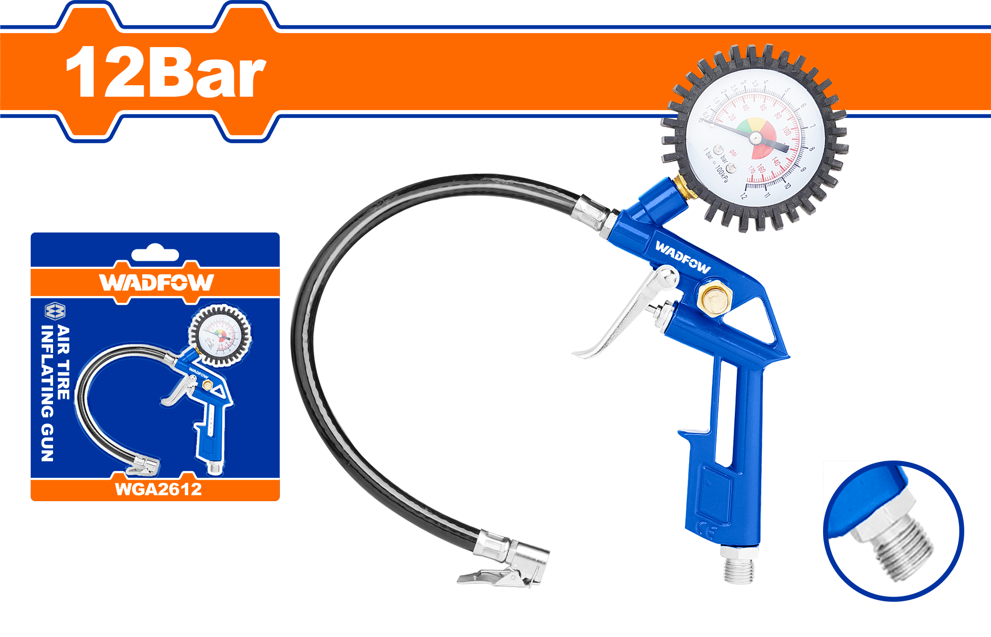 Wadfow Air tire inflating gun WGA2612