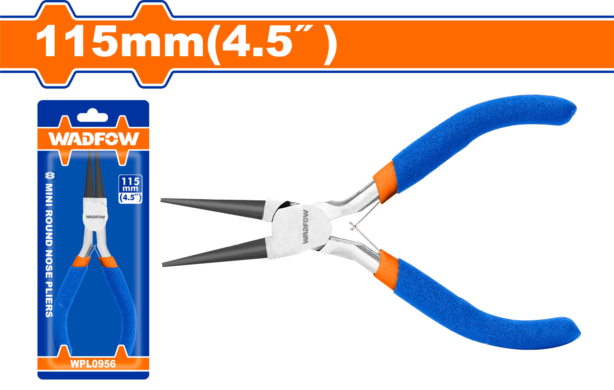 Wadfow Mini round nose pliers WPL0956