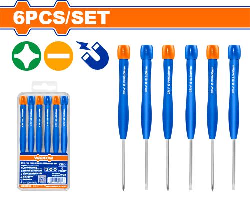 Wadfow 6Pcs precision screwdriver set WSS2B06