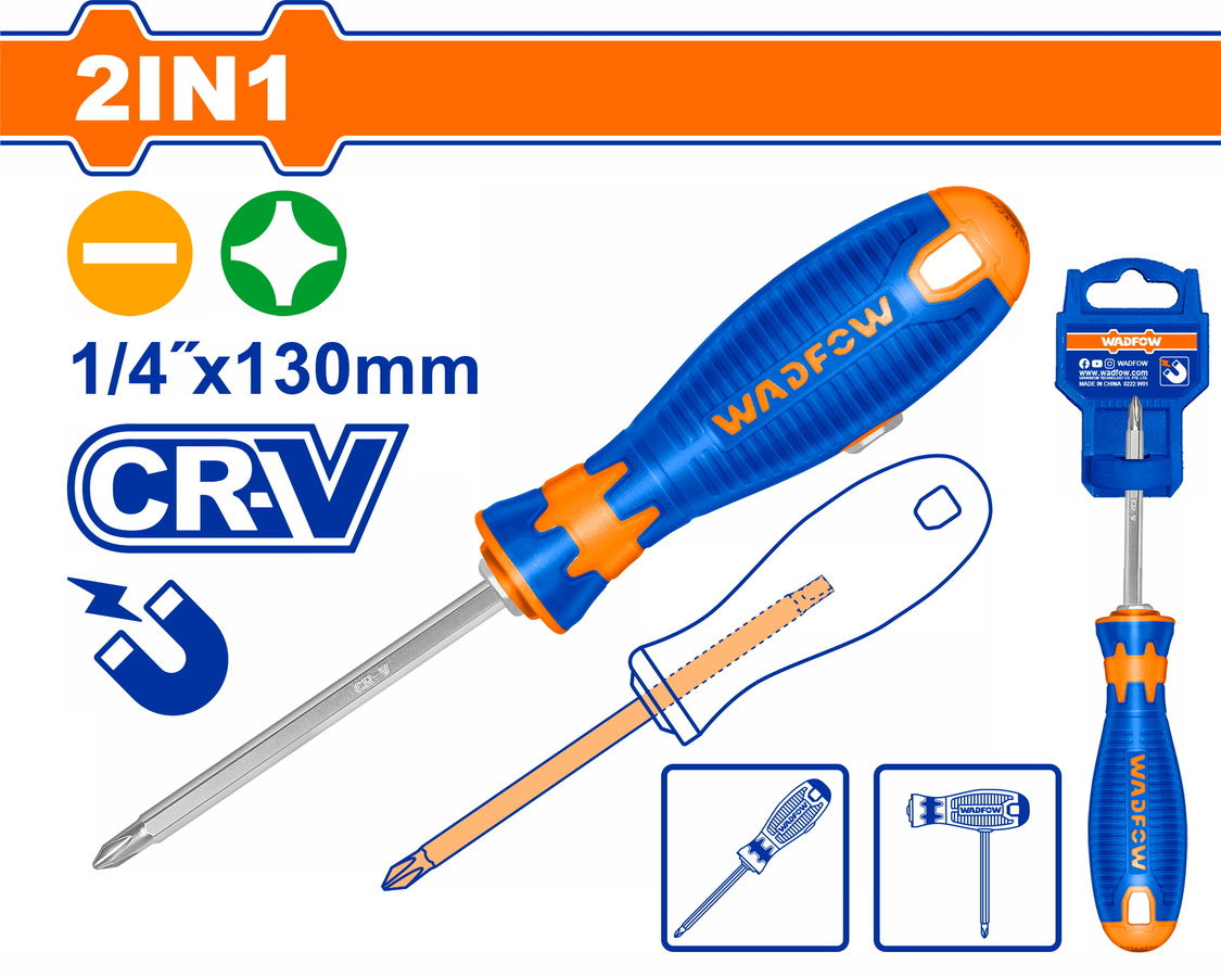 Wadfow 2 In 1 screwdriver set WSS45M3