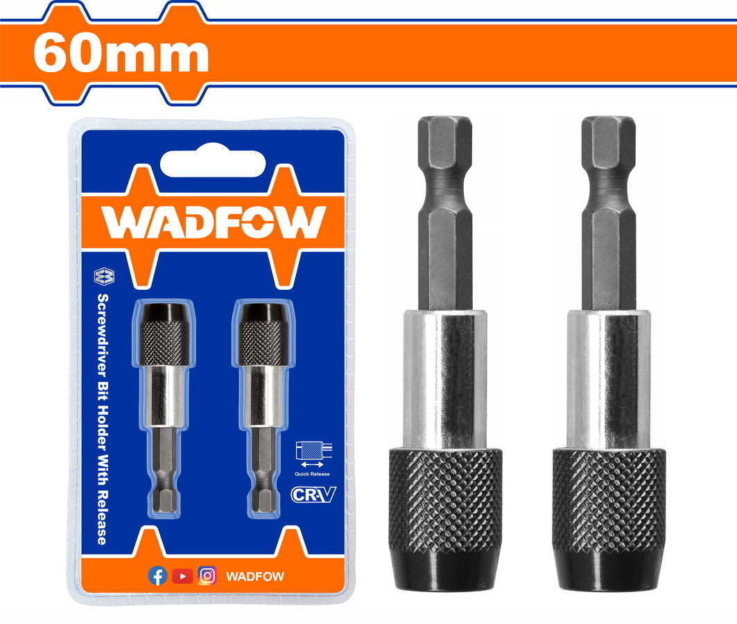 Wadfow Screwdriver bit holder with release WSV3K01